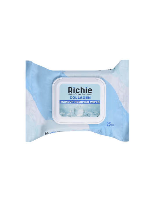 Richie Collagen Makeup Remover Wipes (25 Pcs)