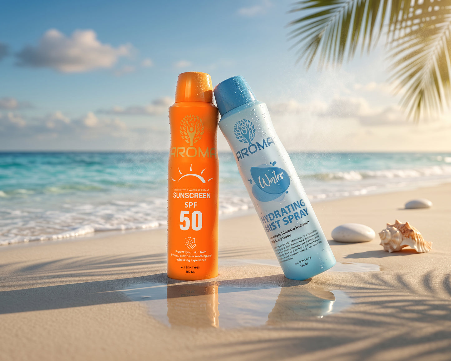 Buy 1 Sunscreen Get 1  Hydrating Mist + Free Pouch
