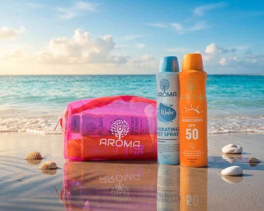 Buy 1 Sunscreen Get 1  Hydrating Mist + Free Pouch